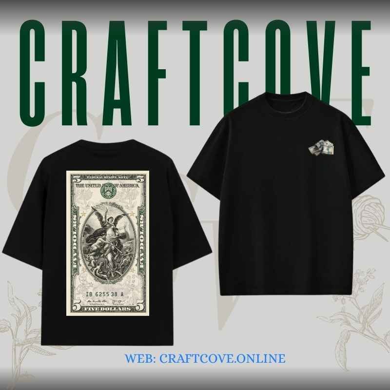 $5 Dollar Money Oversized T-Shirt