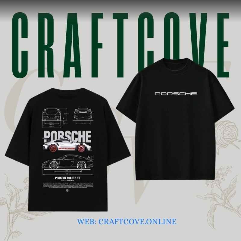 Porsche Printed Oversized T-Shirt