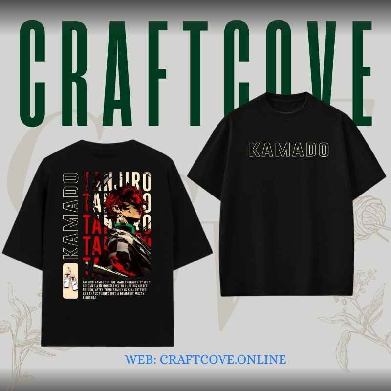 Kadamo Anime Printed Oversized T-Shirt