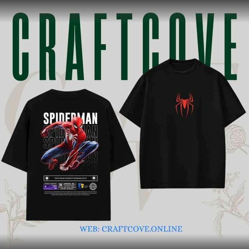 Hanging Spider-Man Oversized T-Shirt